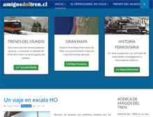 Tablet Screenshot of amigosdeltren.cl